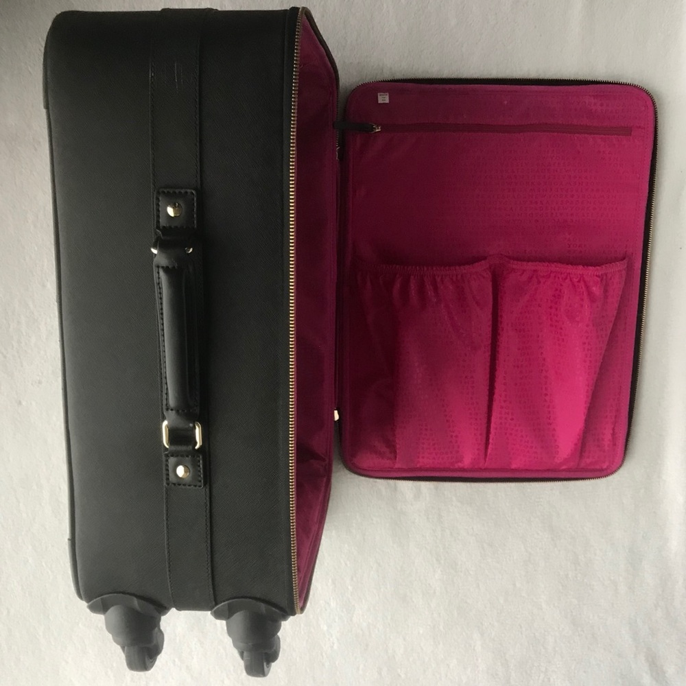 Kate Spade Leather Suitcase Carryon Black - Picture 6 of 6